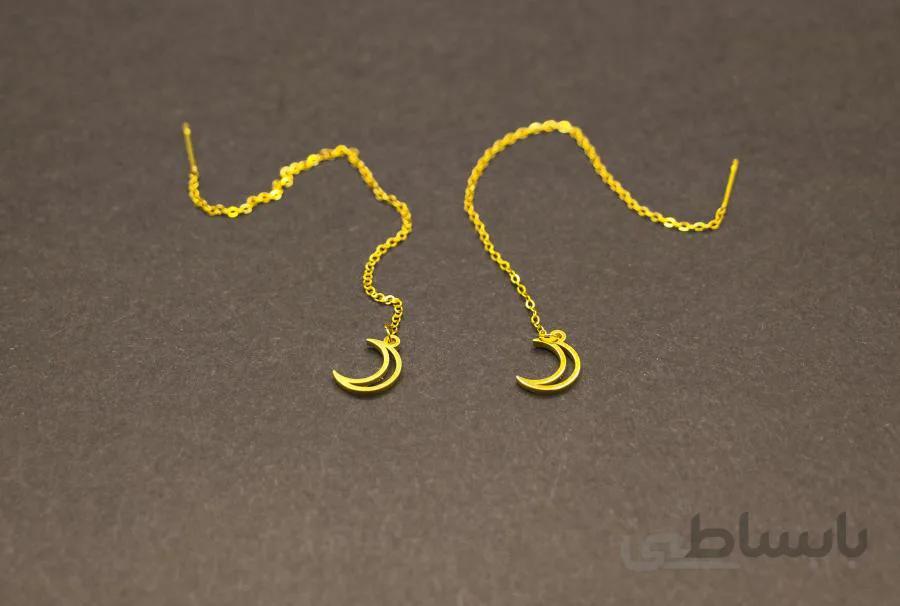 گوشواره بخیه ای ماه - M60