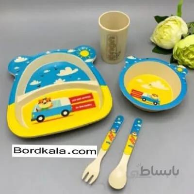 ست ظرف غذا کودک بامبو