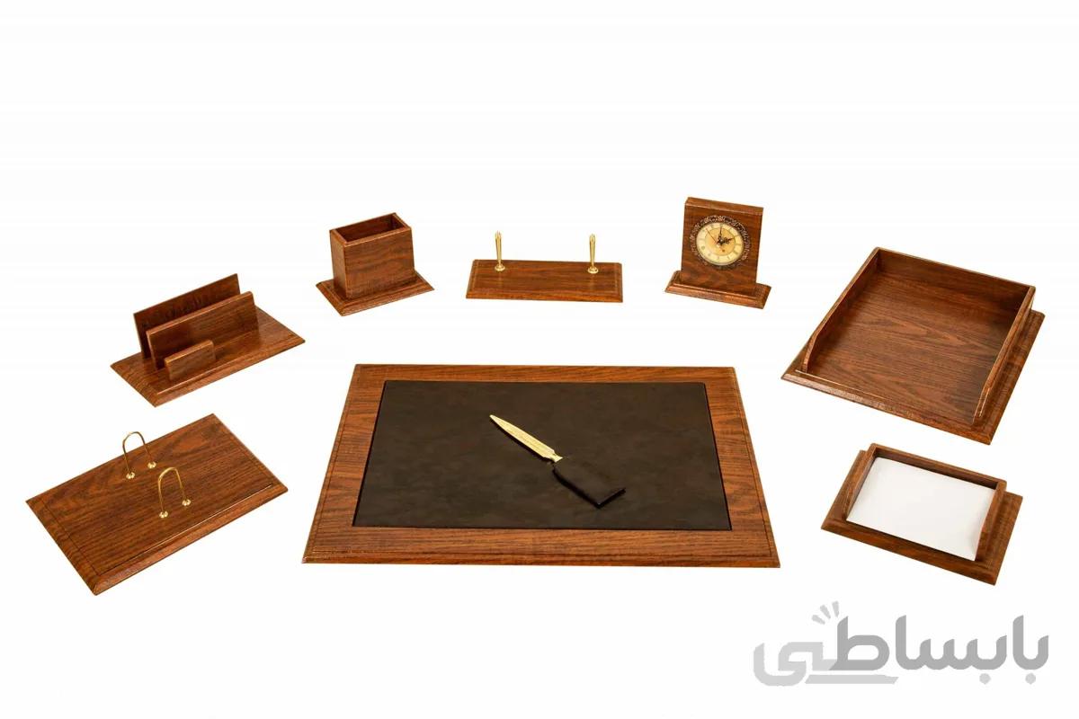 ست رومیزی تمام وکیوم مدیریتی 9 پارچه G509