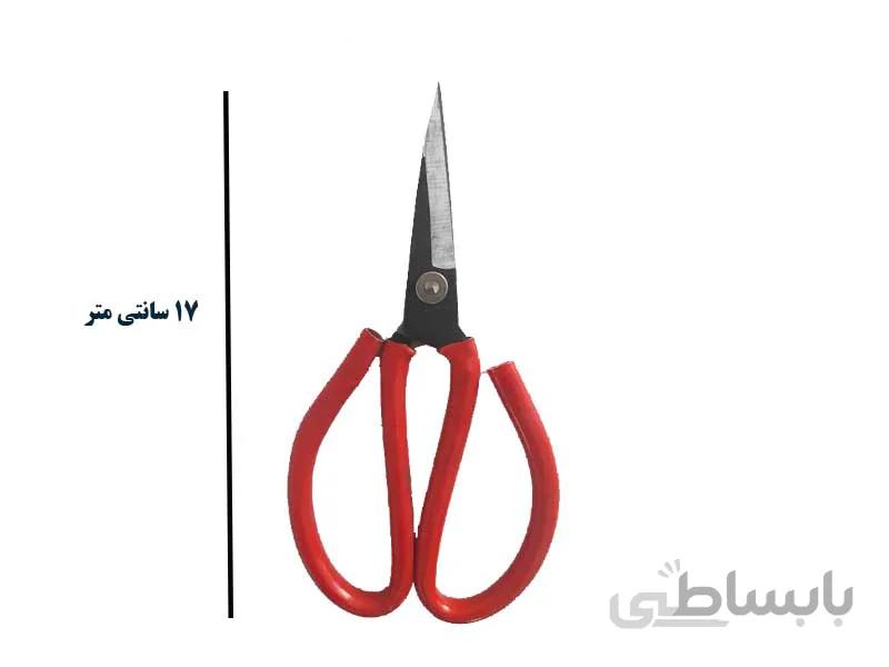قیچی نمد بری متوسط دسته قرمز