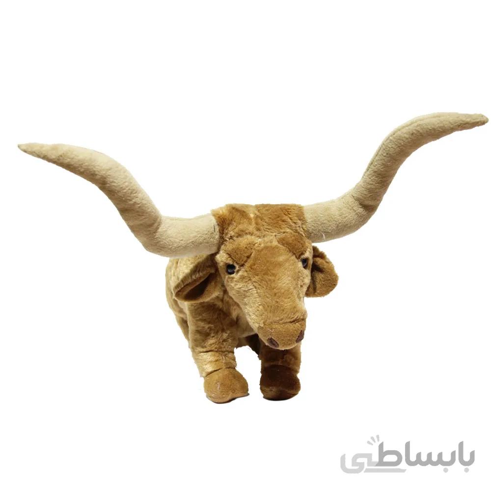 عروسک گاو شاخ بزرگ افریقایی 30 سانتیمتر