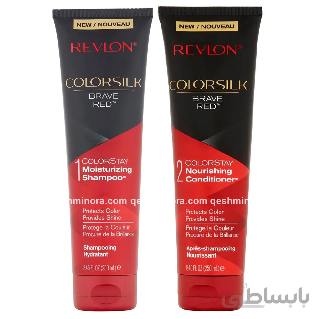 شامپوی رولون تثبیت رنگ موی شرابی و قرمز Revlon Colorsilk Brave Red