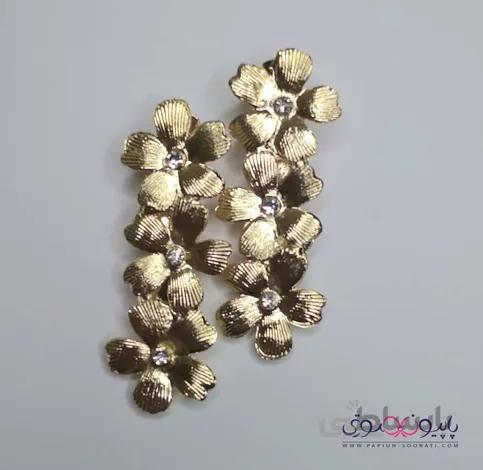 گیره انبری گل طلایی