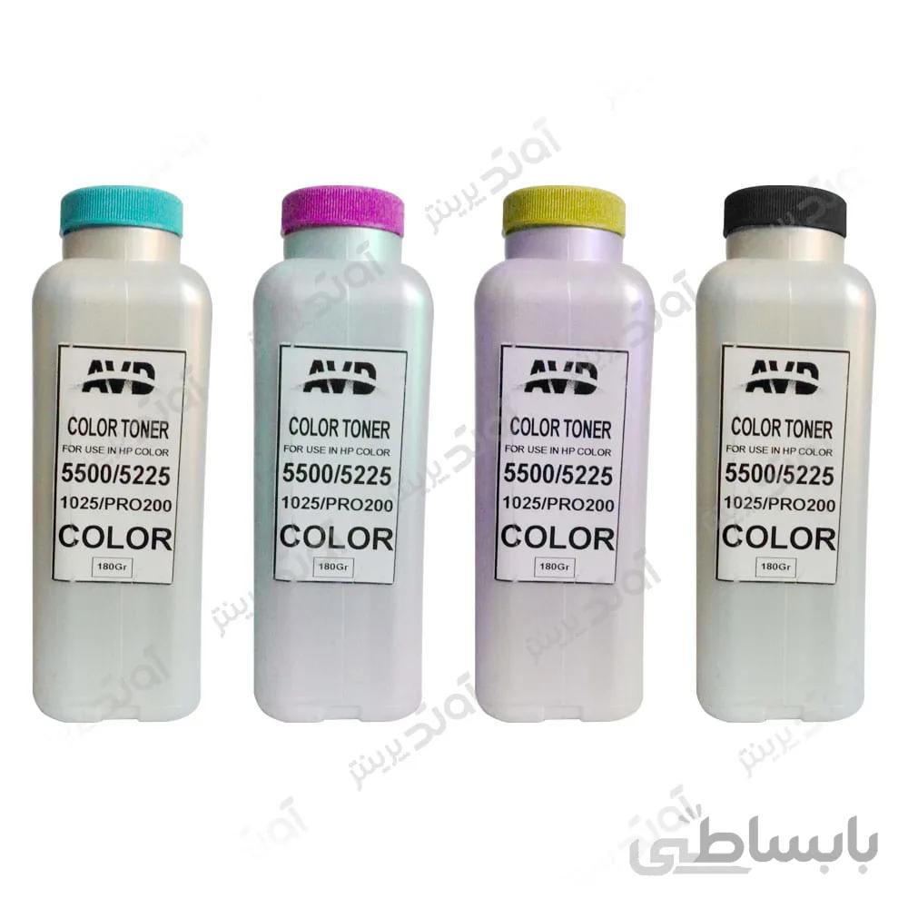 ست تونر شارژ چهار رنگ اچ پی 180 گرمی آوند