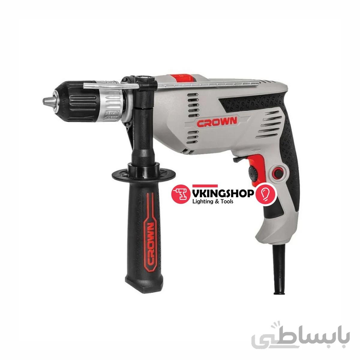 دریل 13 میلیمتری 600 وات سه نظام آچاری کرون مدل CT10128