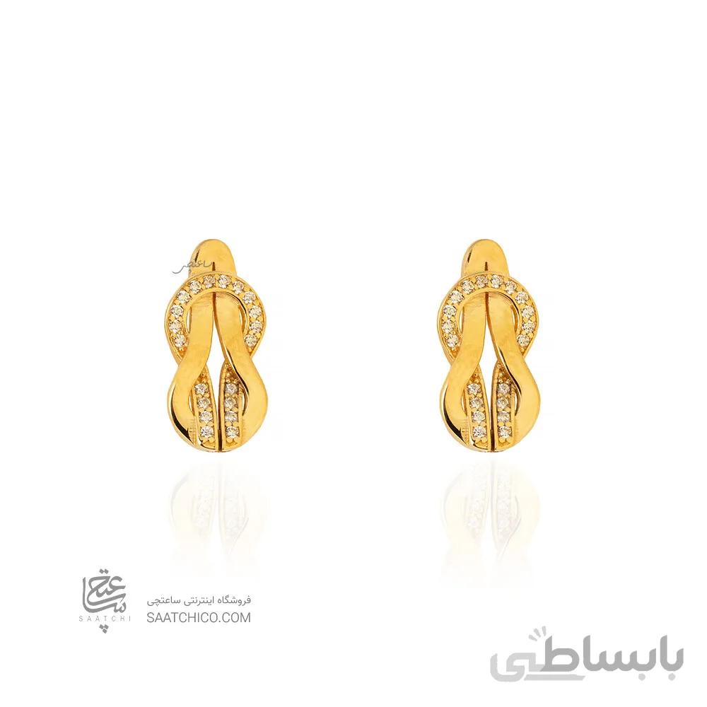گوشواره طلا طرح فرد کد CE428