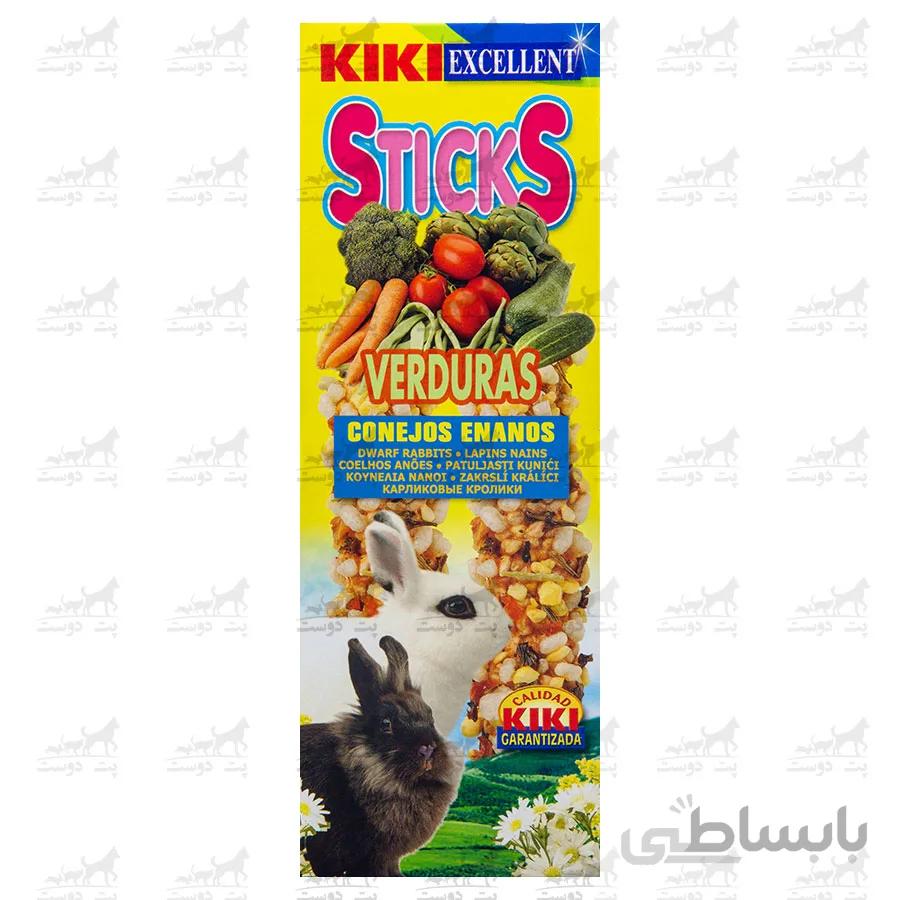 استیک میوه و سبزیجات کیکی برای خرگوش