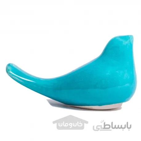 مرغ آمین سرامیکی رنگ آبی