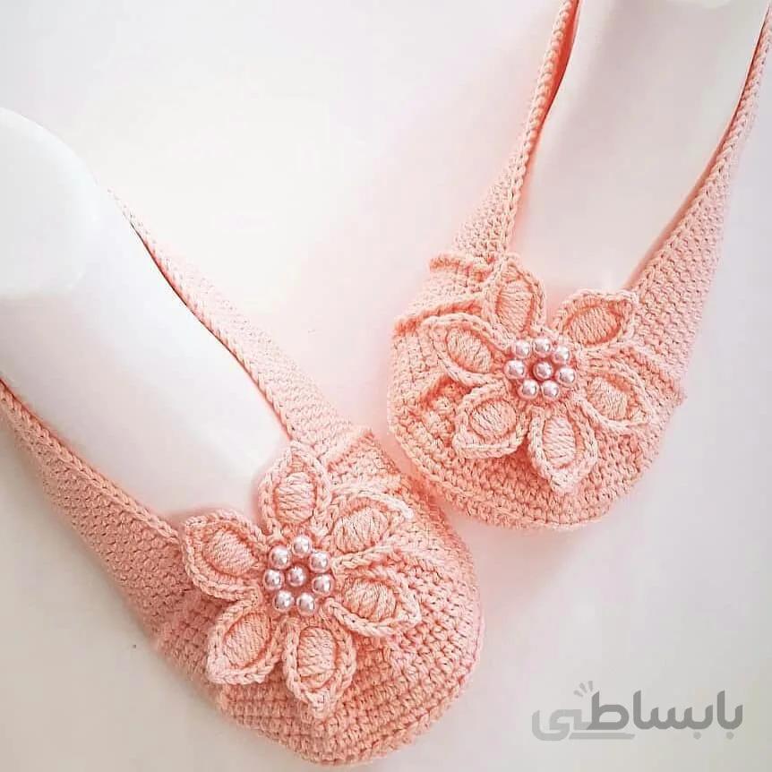 پاپوش بافتنی زنانه sindra مدل LL-IA