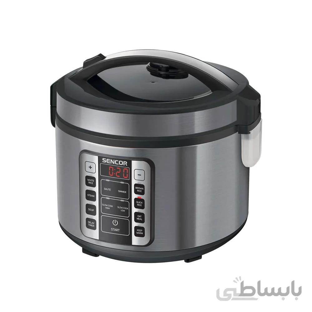 پلوپز چندکاره سنکور مدل SRM 3150SS ظرفیت 1.5 لیتر ا SENCOR SRM 3150SS Multifunctional Rice Cooker