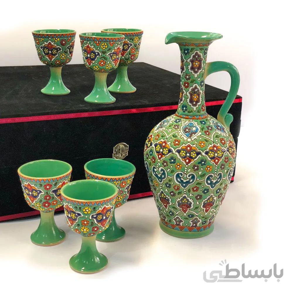 ست شربت خوری سفال ا قیمت به شرط خرید تیمی