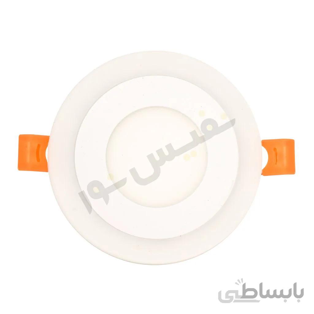چراغ‌ سقفی توکار 3 حالته گرد 6 وات نهاد نور
