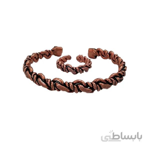 سرویس نیم ست مسی مدل بافت گره کد JW215.2
