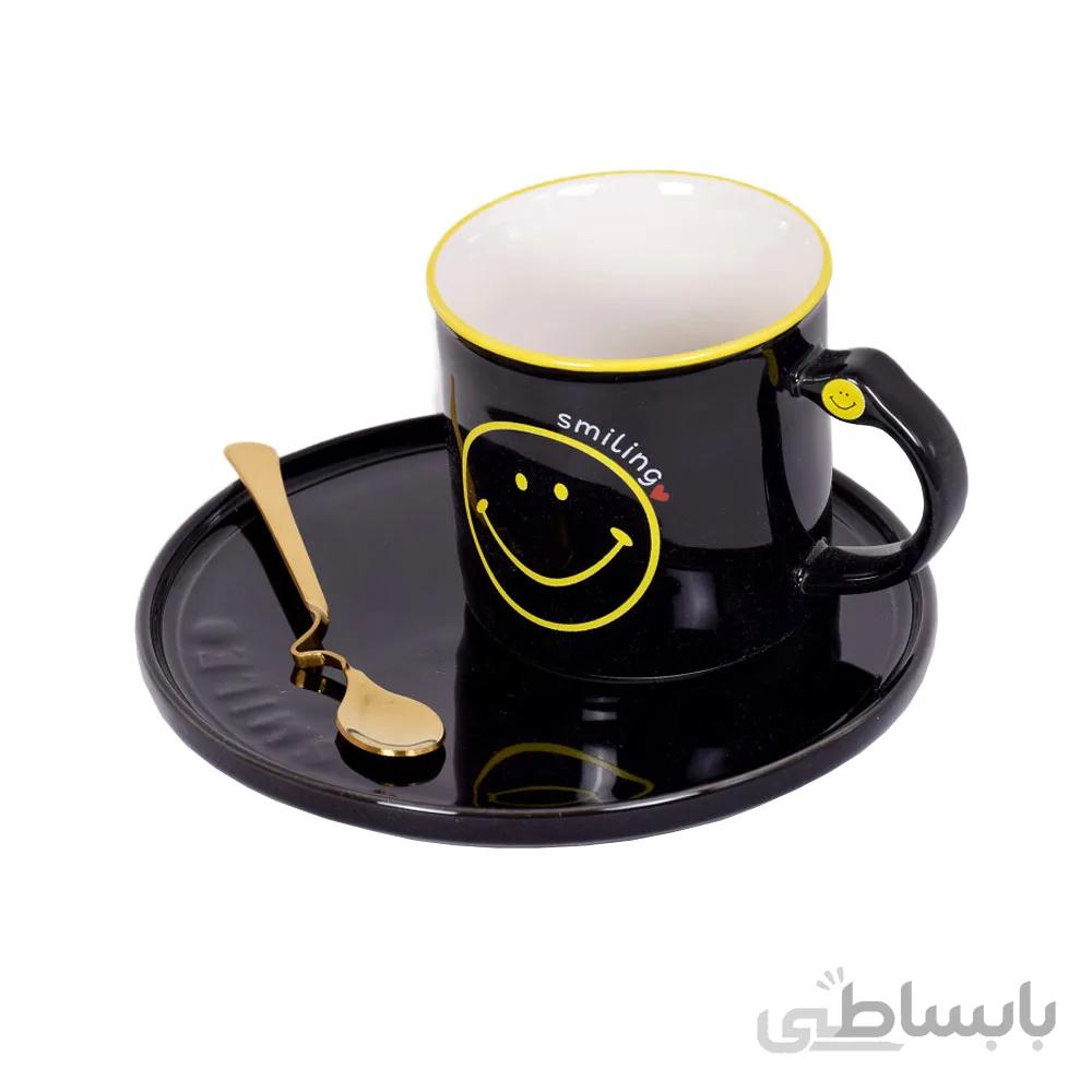 ماگ بشقاب دار طرح لبخند کد 01