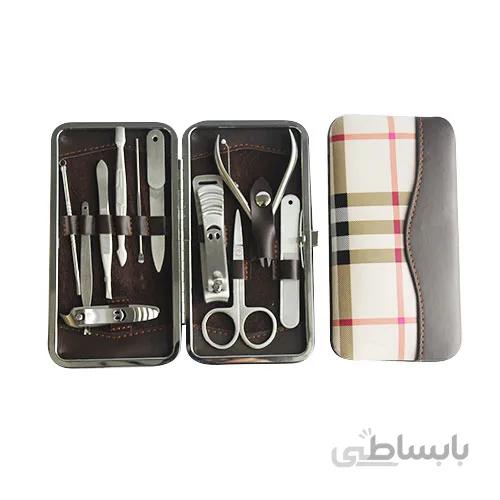 ست مانیکور استیل مات سایز بزرگ 11 عددی