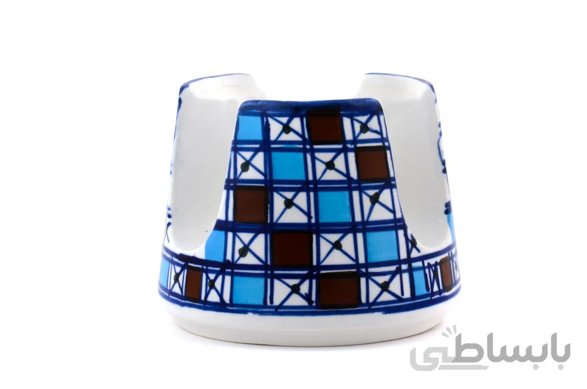 گرمکن چینی میبد مروارید طرح شطرنجی