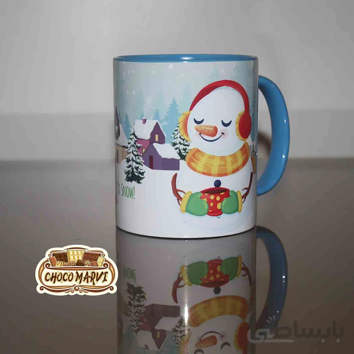 ماگ طرح برف زمستانی