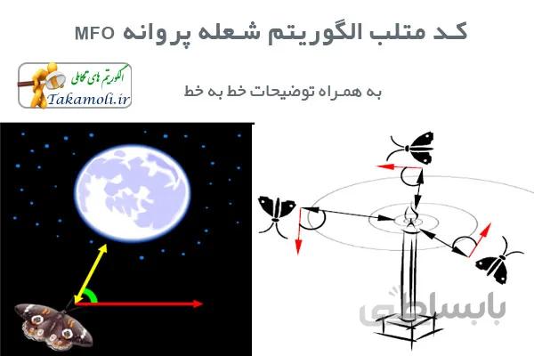 کد متلب الگوریتم شعله پروانه ، کد الگوریتم MFO
