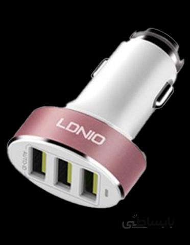 شارژر فندکی الدینیو مدل C501 همراه با کابل microUSB ا LDNIO C501 Car Charger