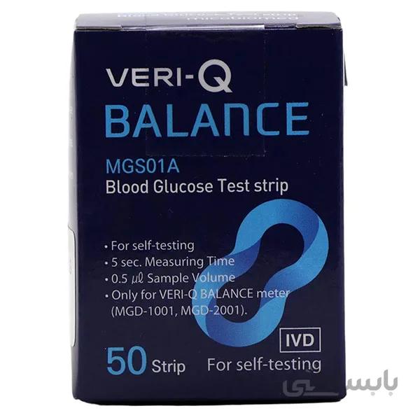 نوار تست قند خون وری کیو مدل بالانس Veri-Q
