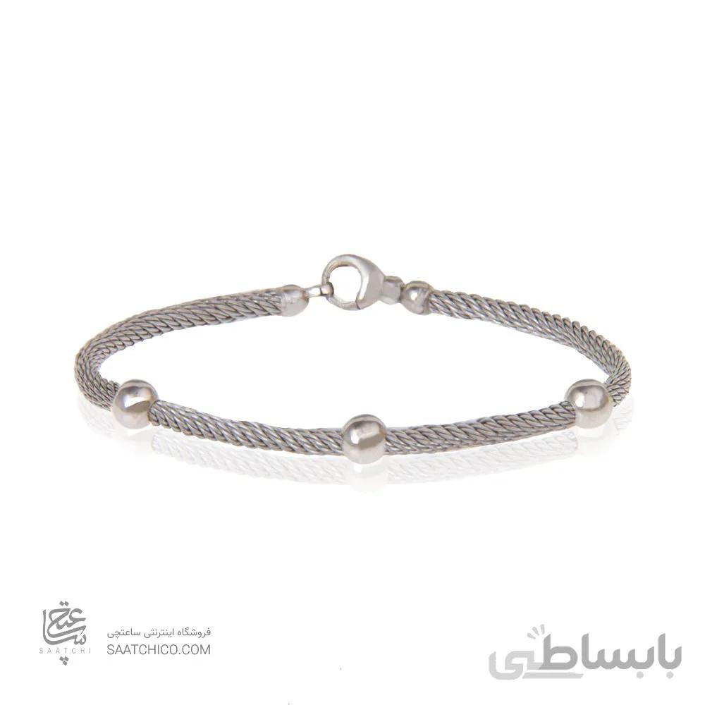 دستبند طلا زنانه طرح فرد با گوی کد CB362B