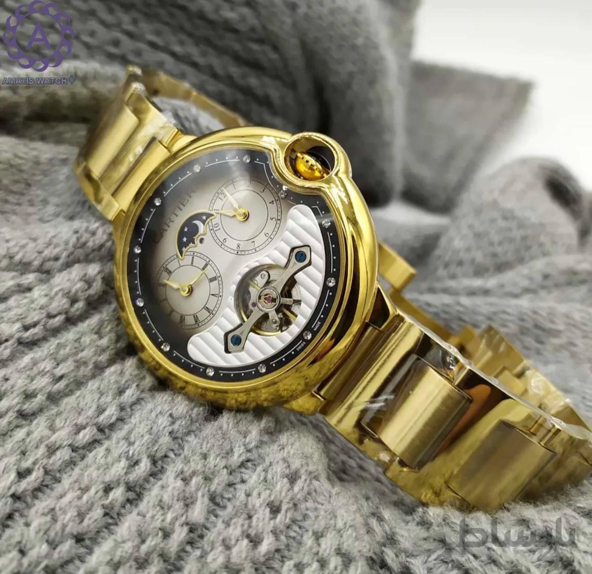 ساعت مچی مردانه کارتیر مدل Cartier Dual Time 2016C
