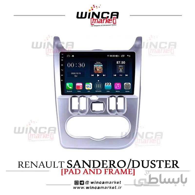 مانیتور اندروید رنو ساندرو و داستر وینکا مدل QG855 سری +S300 پلاس