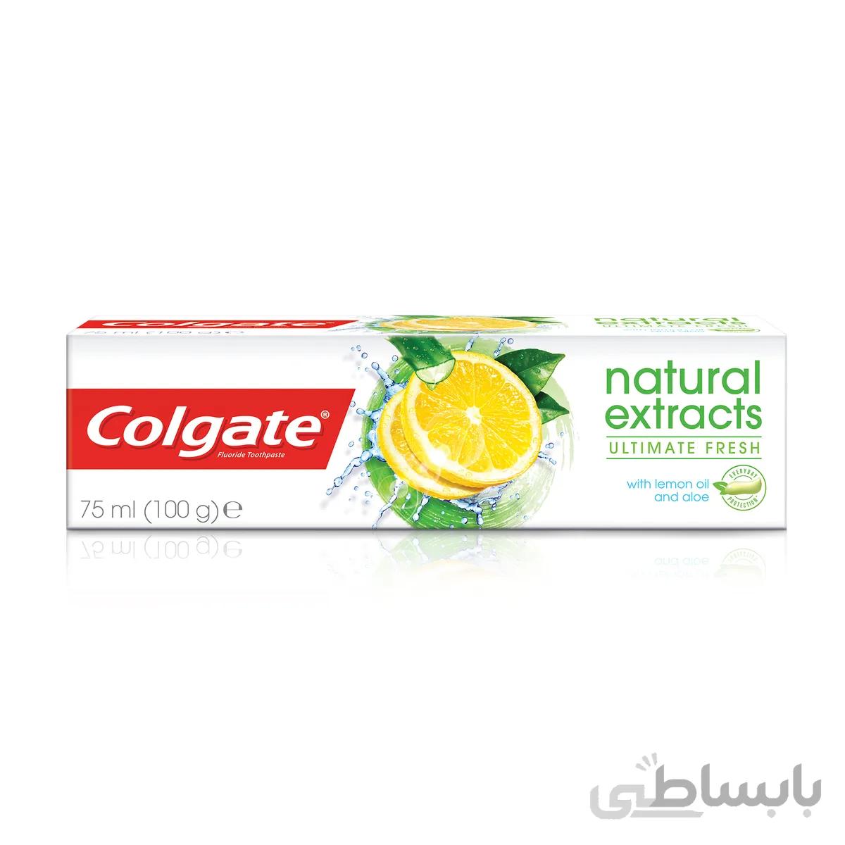 خمیر دندان کلگیت سری NATURAL EXTRACT مدل ULTIMATE FRESH