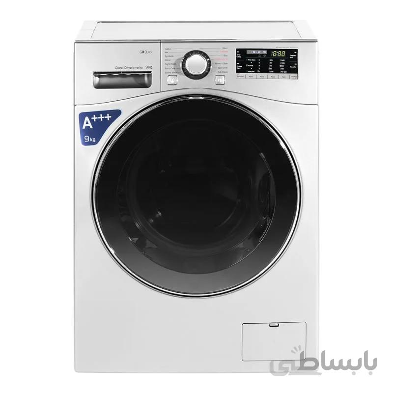 ماشین لباسشویی جی پلاس مدل GWM-L9645 ظرفیت 9 کیلوگرم ا ماشین لباسشویی جی پلاس