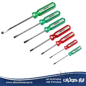 پیچگوشتی کیفی 7 عددی ساعتی Ronix مدل RH-2702 ا Quality 7-piece Ronix screwdriver model RH-2702