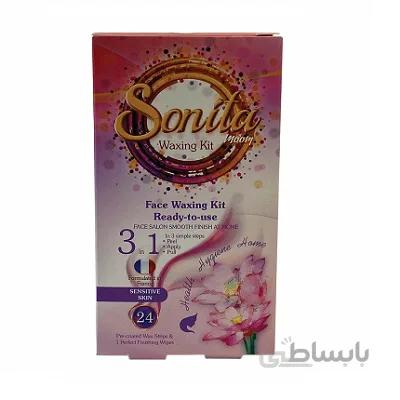 نوار موبر صورت سونیتا مناسب پوست های حساس 24 عددی ا SONITA Body Waxing Kit