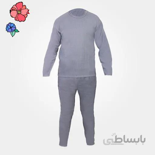 ست گرمکن شلوار مردانه میل لنگی تو کرکی زمستانی سایز فری سایز متوسط ایکس لارج فول