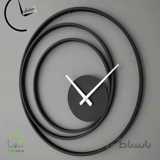 ساعت دیواری فلزی طرح اسپیس