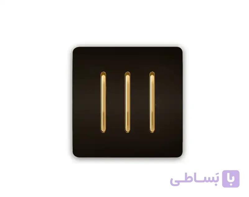 کلید و پریز کریستال مشکی آسیا