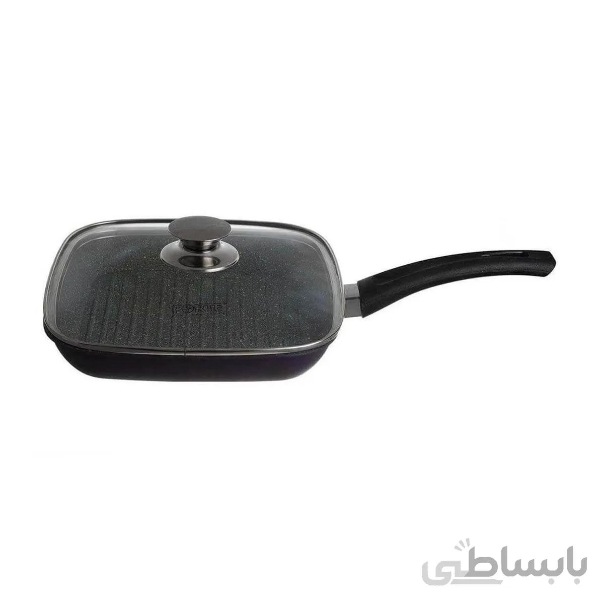 تابه گرانیتی چهارگوش استیک پز فورته Forte سایز 24