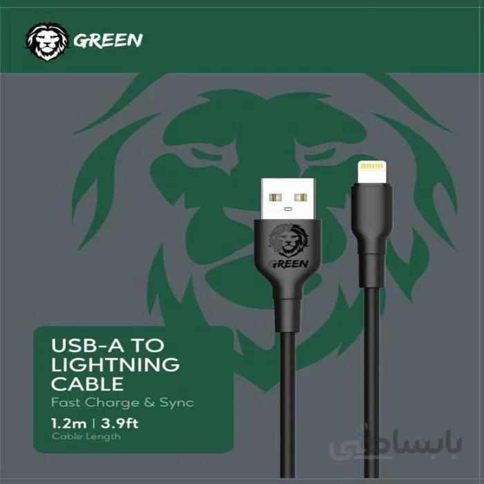 کابل شارژ سریع USB-A به لایتنینگ گرین مدل GNCIPHBK