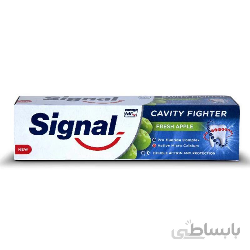 خمیر دندان ضد پوسیدگی با طعم سیب سیگنال 100میل - Signal