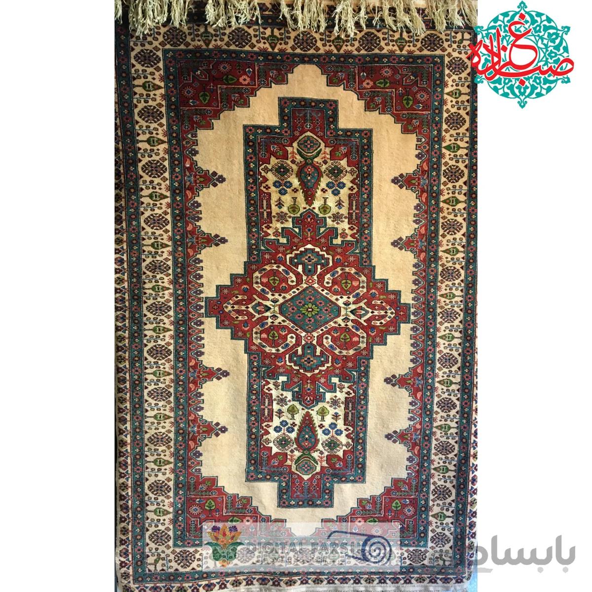 فرش دستبافت جرگلان چله ابریشم کف ابریشم کرم