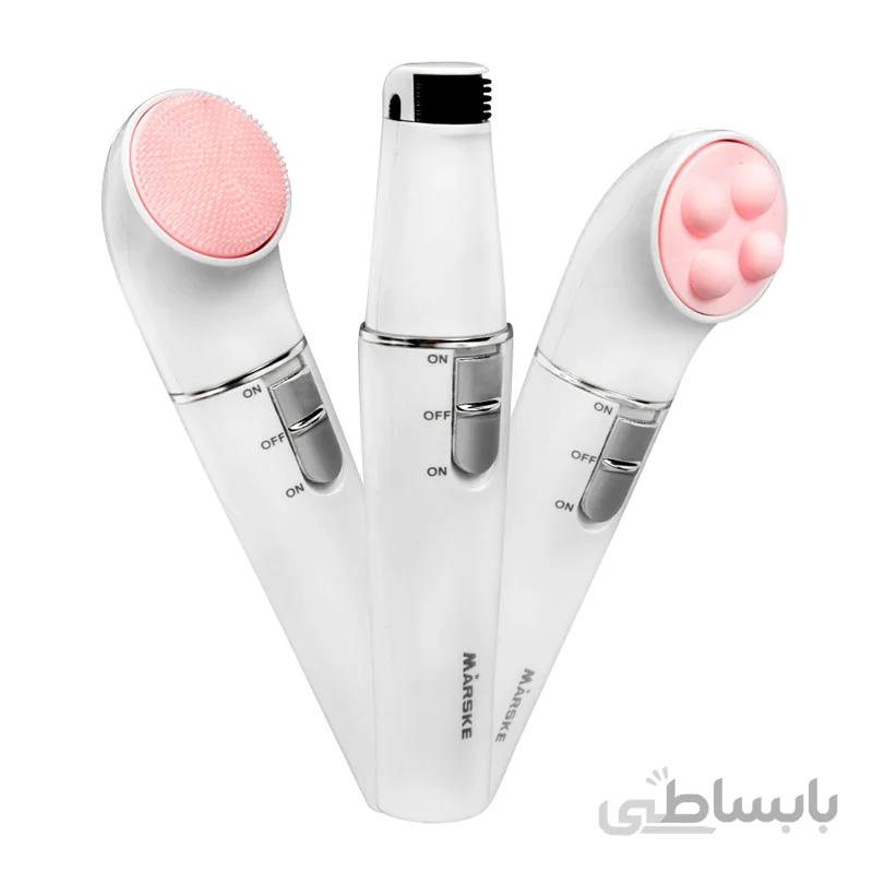 دستگاه 3 کاره موکن،فیس براش و ماساژور پوست مدل Marske MS-6222