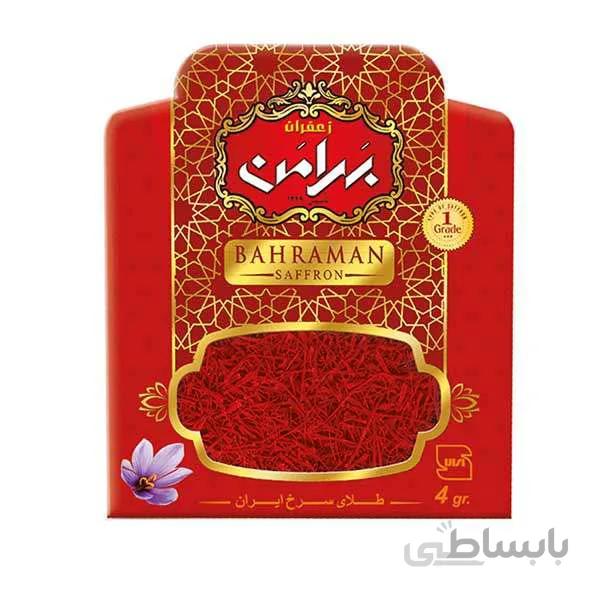 زعفران سرگل پاکتی بهرامن ۴ گرم