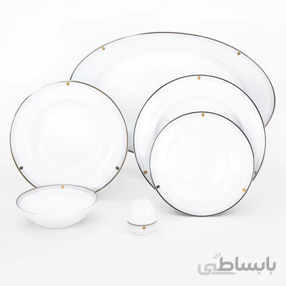 سرویس چینی ۲۸ پارچه چینی زرین سری ایتالیا اف مدل اپرا