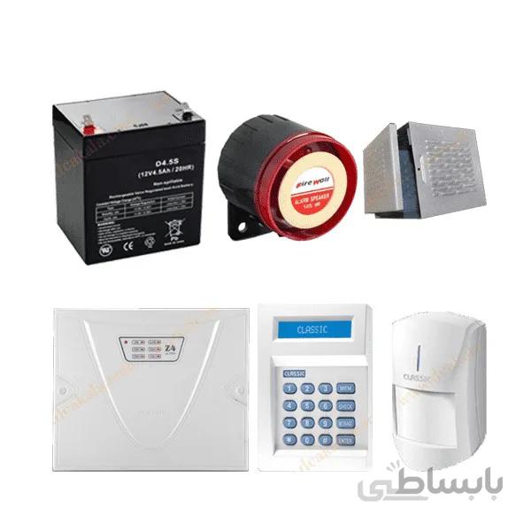 پکیج دزدگیر کلاسیک با 1 چشمی ساده و تلفن کننده ثابت