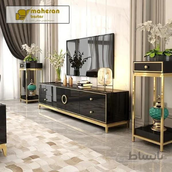 میز تلویزیون استیل مدل آنوشا ANOOSHA