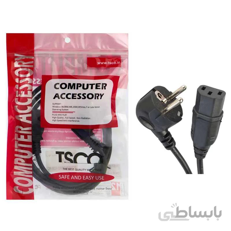 کابل برق درجه یک TSCO PC 1.5m (گارانتی ۱۲ ماهه)