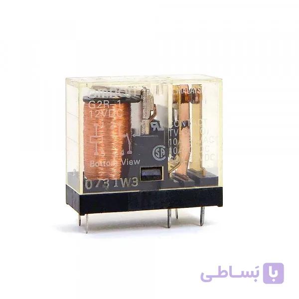 رله OMRON - مدل: G2R-1 - تک کنتاکت - 12V / 10A - پنج پایه