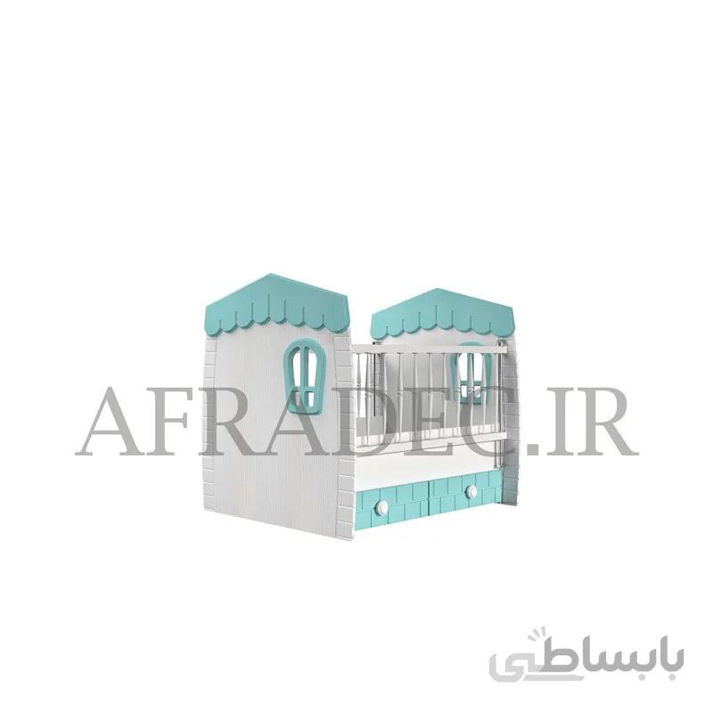 تخت خواب نوزاد مدل کلبه
