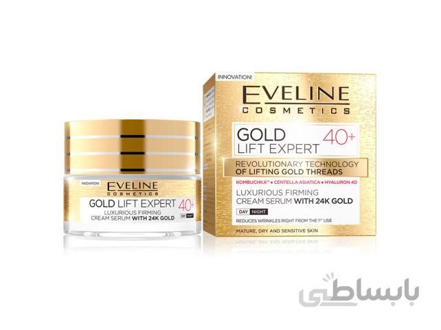 کرم سرم ضد چروک طلای اولاین مدل gold lift expert +40
