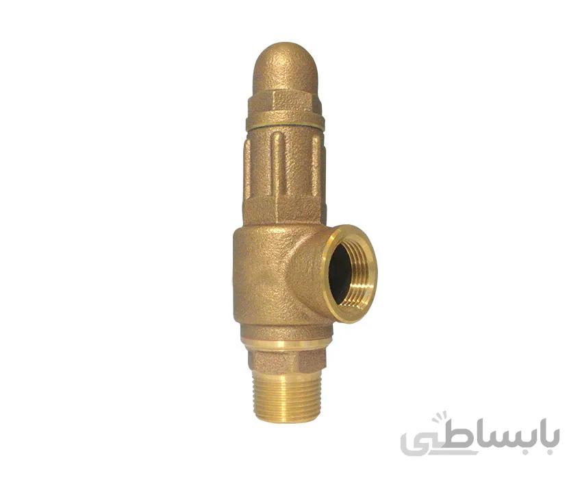 شیر اطمینان برنجی ساده 1/2 اینچ استار