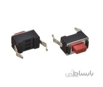 تک سوییچ 2 پایه قرمز 3x6x5 ریموتی بسته 10 تایی