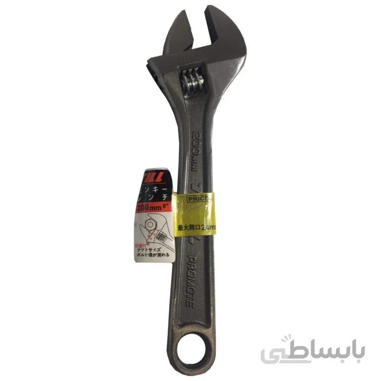 آچار فرانسه تیل مدل Q8 سایز 8 اینچ
